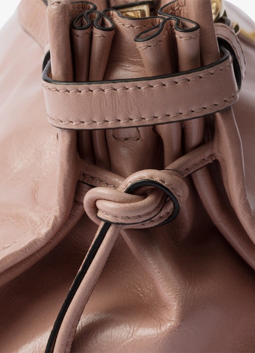 Prada Bonnie Medium schoudertas van kalfsleer - detail 6 oudroze