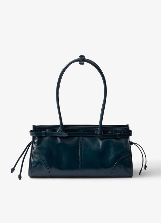 Prada Bonnie Medium schoudertas van kalfsleer - achterkant 9 petrol
