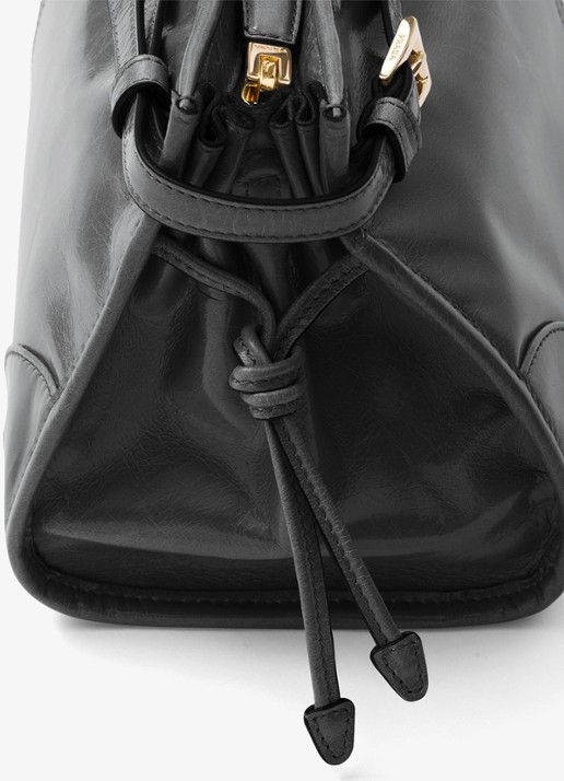 Prada Bonnie Medium schoudertas van kalfsleer - detail 4 zwart