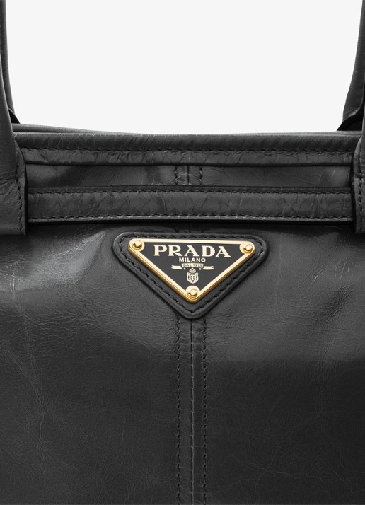 Prada Bonnie Medium schoudertas van kalfsleer - detail 5 zwart