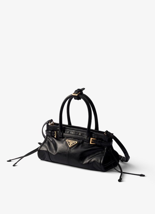 Prada Bonnie Mini handtas van kalfsleer - voorkant 2 zwart
