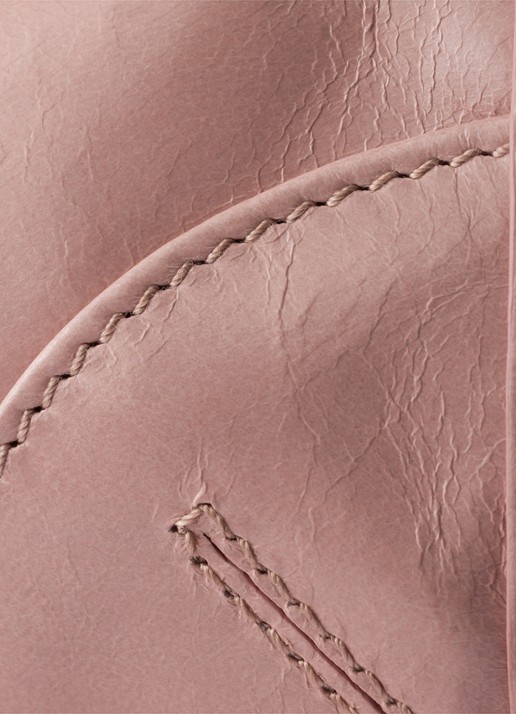 Prada Bonnie Mini handtas van kalfsleer - detail 4 oudroze