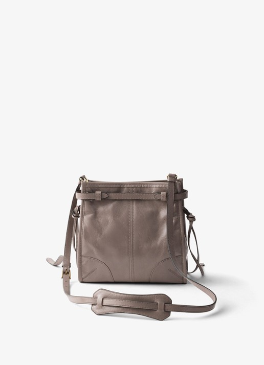 Prada Bonnie Mini schoudertas van kalfsleer - achterkant 3 taupe