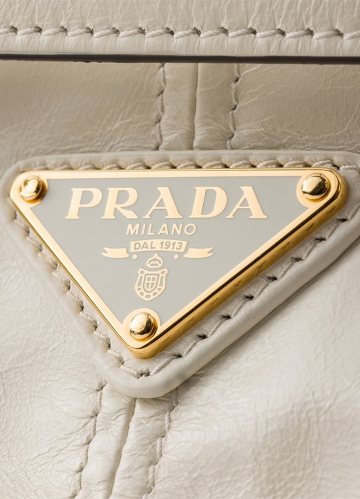 Prada Bonnie Mini schoudertas van kalfsleer - detail 3 wit
