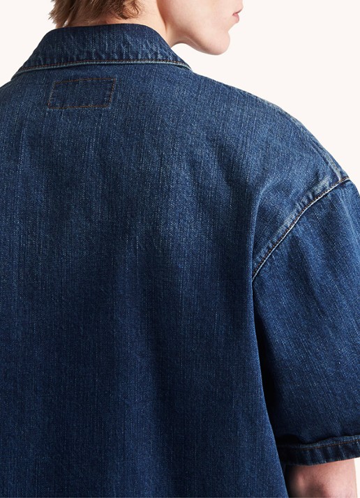 Prada Boxy fit overhemd van denim - detail 4 indigo