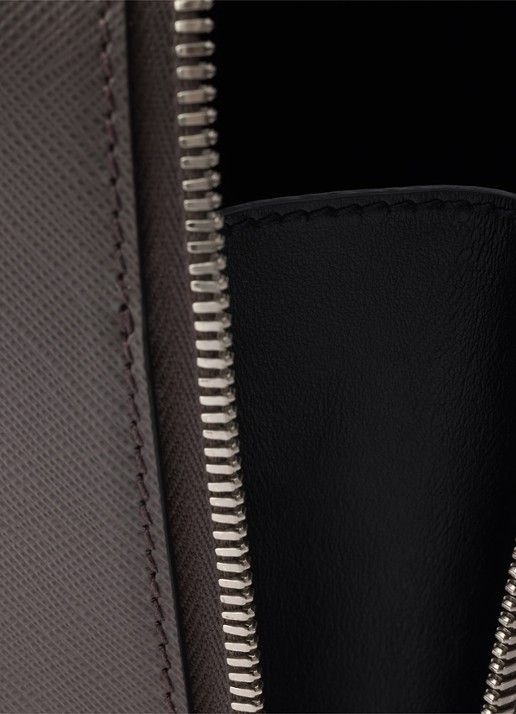 Prada Brique schoudertas van kalfsleer - detail 4 grijs