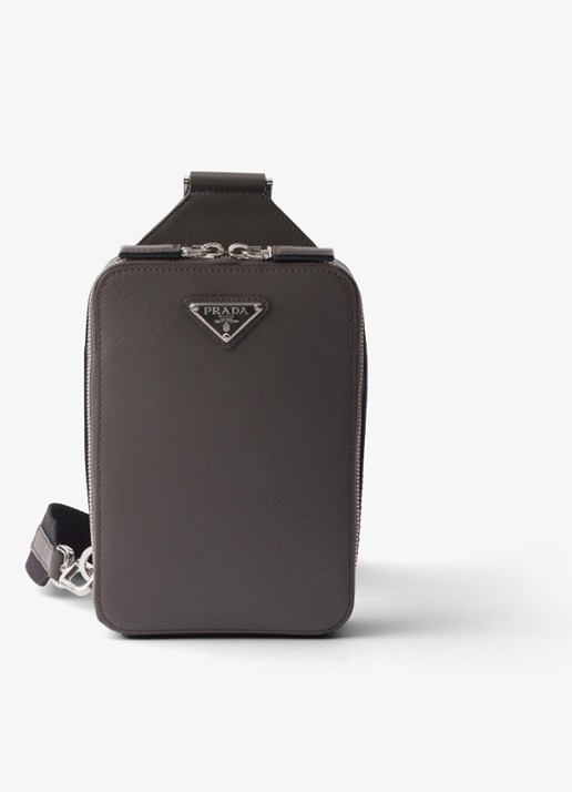 Prada Brique schoudertas van kalfsleer