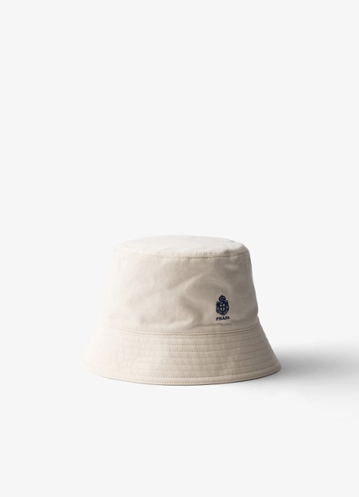 Prada Bucket hoed met logoborduring