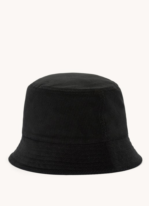 Prada Bucket hoed van corduroy - achterkant 2 zwart