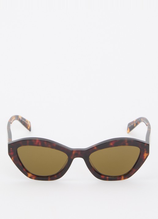 Prada Cat eye zonnebril PR A02S - detail donkerbruin