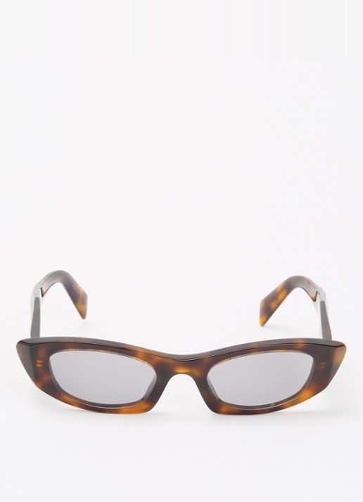 Prada Cat Eye zonnebril PR B16S - detail 2 donkerbruin