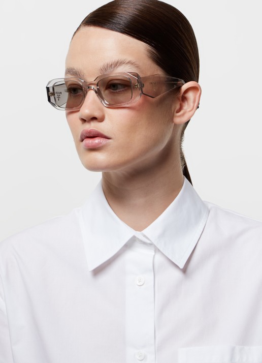 Prada Cat Eye zonnebril PR17WS - voorkant 2 transparant