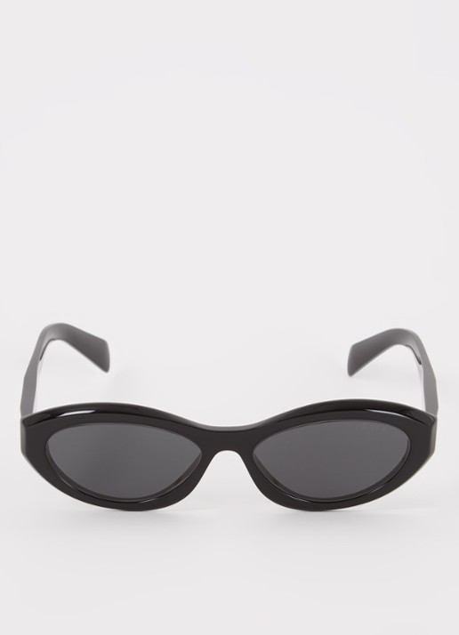 Prada Cat Eye zonnebril PR26ZS - detail 3 zwart