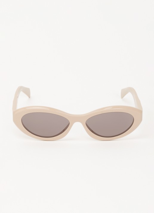 Prada Cat Eye zonnebril PR26ZS - detail creme