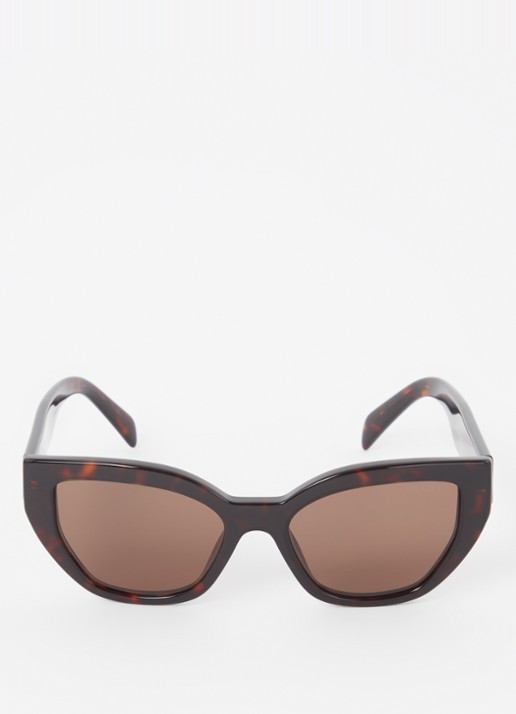Prada Cat Eye zonnebril PRA09S  - detail 3 donkerbruin