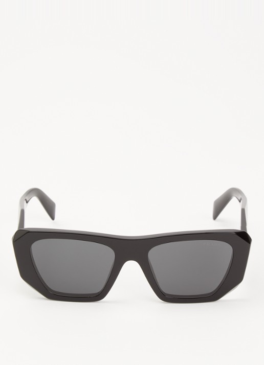 Prada Cat Eye zonnebril PRB18S - detail 2 zwart