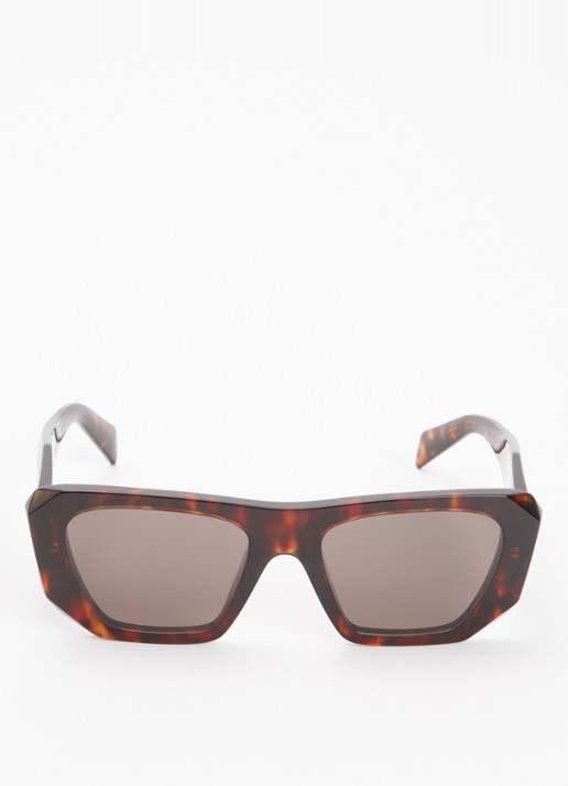 Prada Cat Eye zonnebril PRB18S - detail donkerbruin