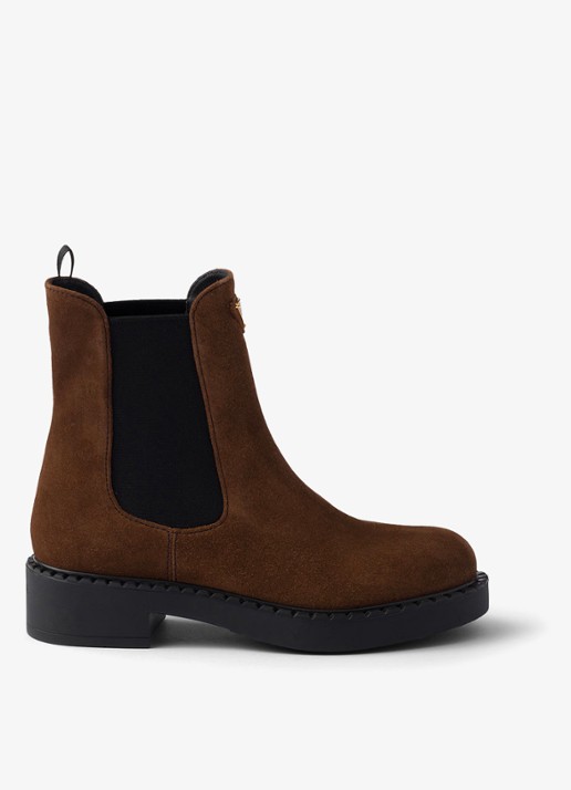 Prada Chelsea boot van suède
