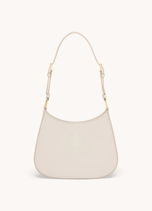 Prada Cleo schoudertas van lakleer - detail 4 creme