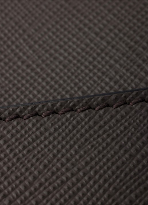 Prada Clutch van kalfsleer - detail 3 donkergrijs