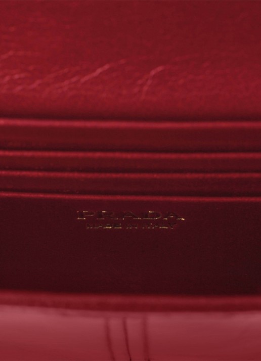 Prada Crossbodytas van kalfsleer - detail 4 rood