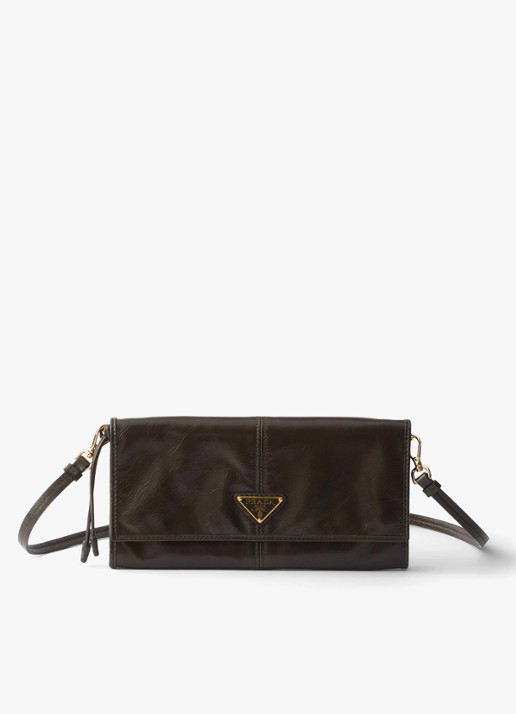 Prada Crossbodytas van kalfsleer - voorkant 4 groen