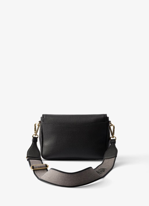 Prada Crossbodytas van leer - achterkant 4 diepzwart