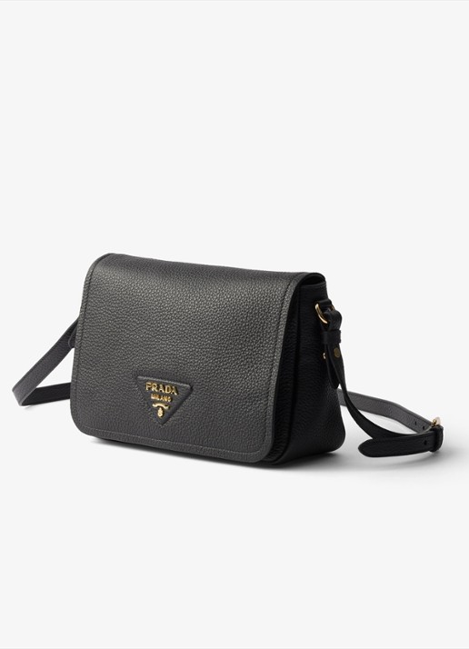 Prada Crossbodytas van leer - detail diepzwart