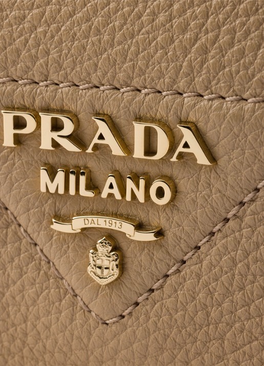 Prada Crossbodytas van leer - detail 4 beige