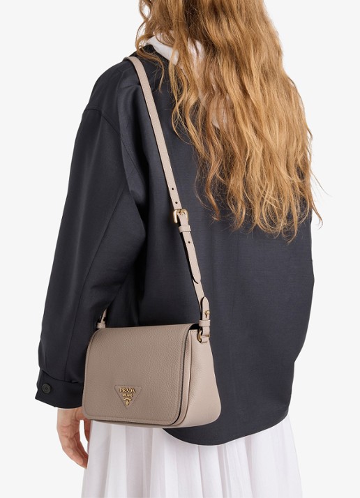 Prada Crossbodytas van leer - detail 6 taupe