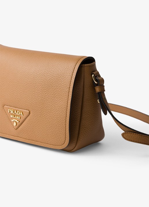 Prada Crossbodytas van leer - detail camel