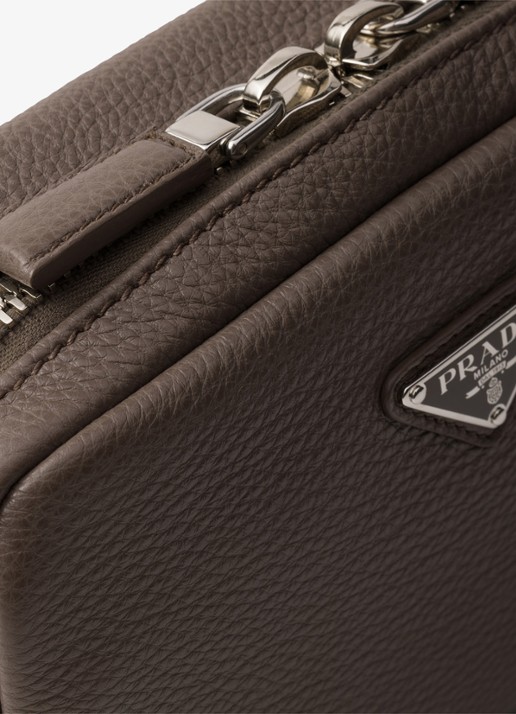 Prada Crossbodytas van leer - detail 6 taupe