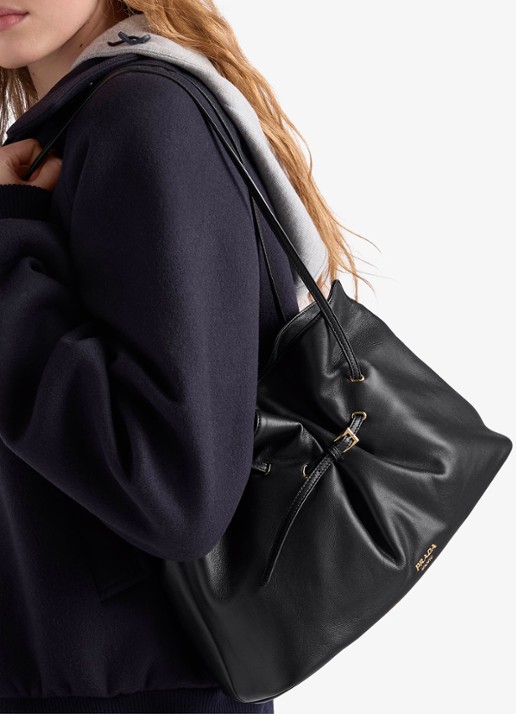 Prada Dada Large schoudertas van lamsleer - voorkant 3 zwart