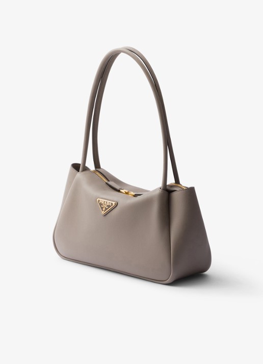 Prada Darling Medium schoudertas van leer - detail 3 taupe