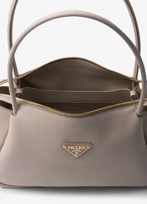 Prada Darling Medium schoudertas van leer - detail 4 taupe