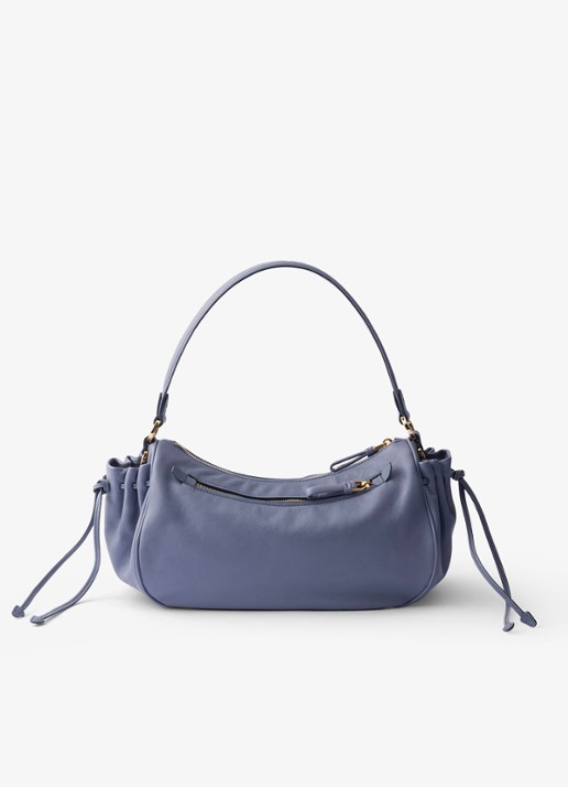 Prada Desiree Small schoudertas van kalfsleer - achterkant blauw