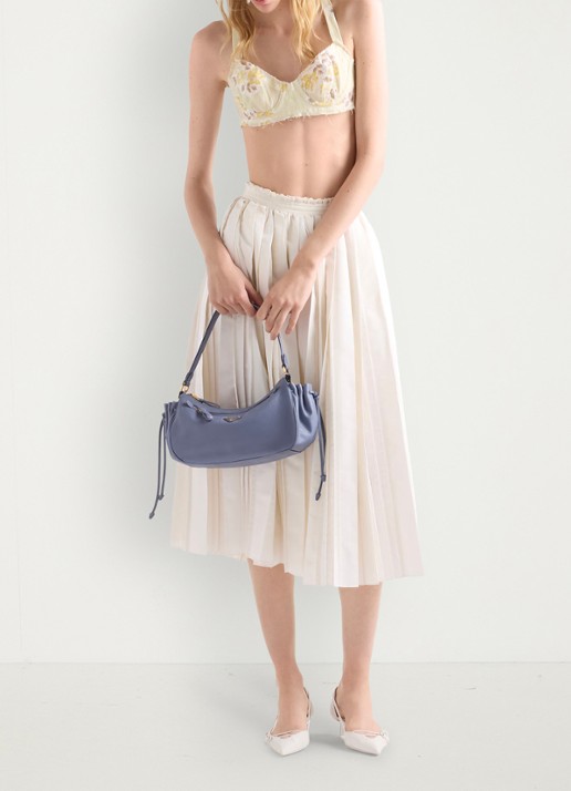 Prada Desiree Small schoudertas van kalfsleer - voorkant 7 blauw
