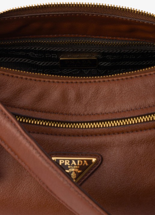 Prada Desiree Small schoudertas van kalfsleer - detail 3 bruin