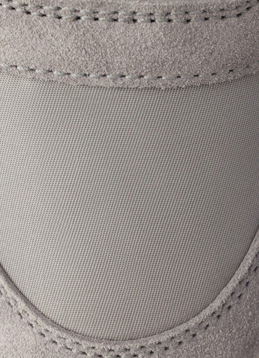 Prada Downtown Bold Re-Nylon sneaker met suède details - detail 5 grijs