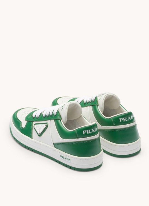 Prada Downtown sneaker van leer - detail 5 groen