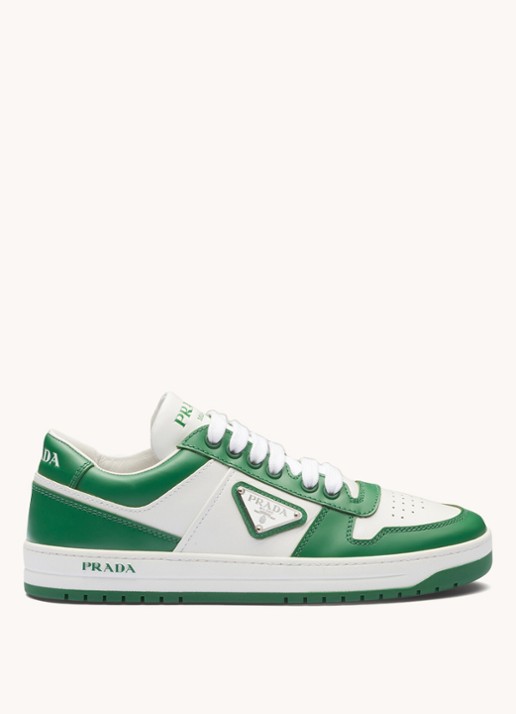Prada Downtown sneaker van leer - voorkant 2 groen