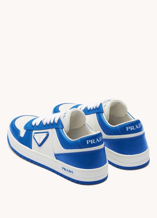 Prada Downtown sneaker van leer - detail blauw