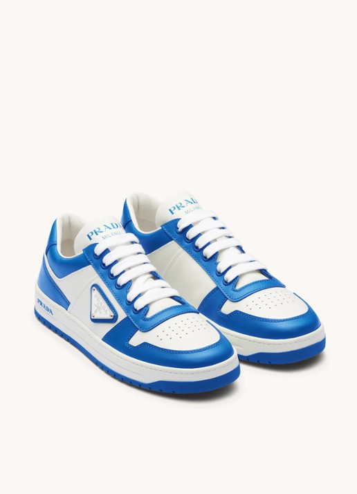 Prada Downtown sneaker van leer - voorkant 4 blauw
