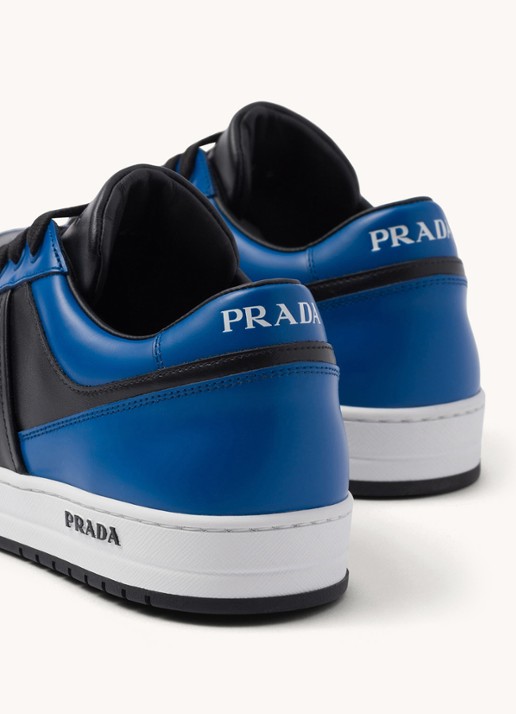 Prada Downtown sneaker van leer - detail 7 blauw