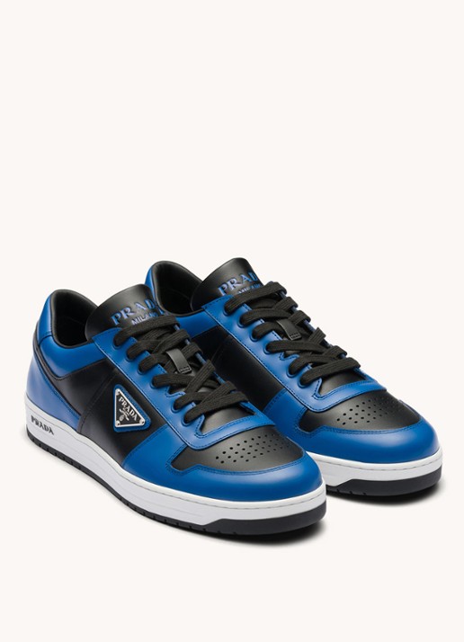 Prada Downtown sneaker van leer - voorkant 2 blauw