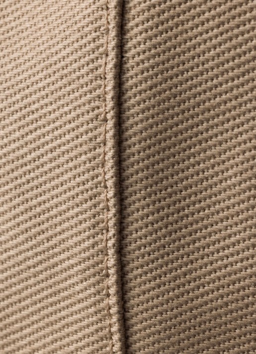 Prada Drill baseball pet met logoborduring - detail 3 beige