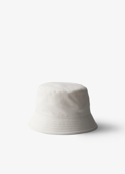 Prada Drill bucket hoed met logoborduring