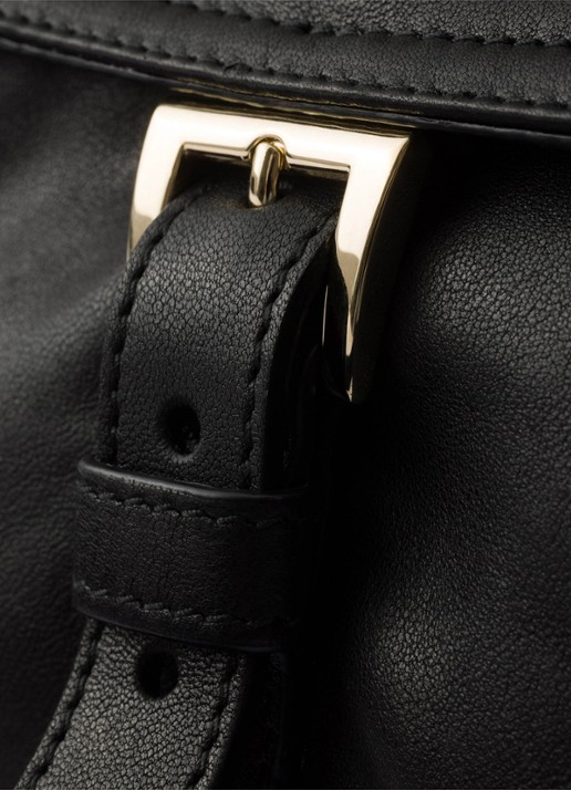 Prada Explore Mini schoudertas van lamsleer - detail 3 zwart