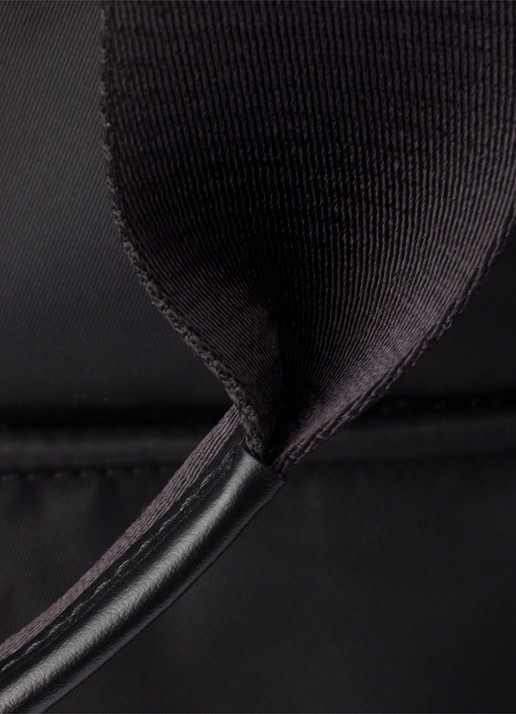 Prada Explore Re-Nylon schoudertas met leren details - detail 5 zwart