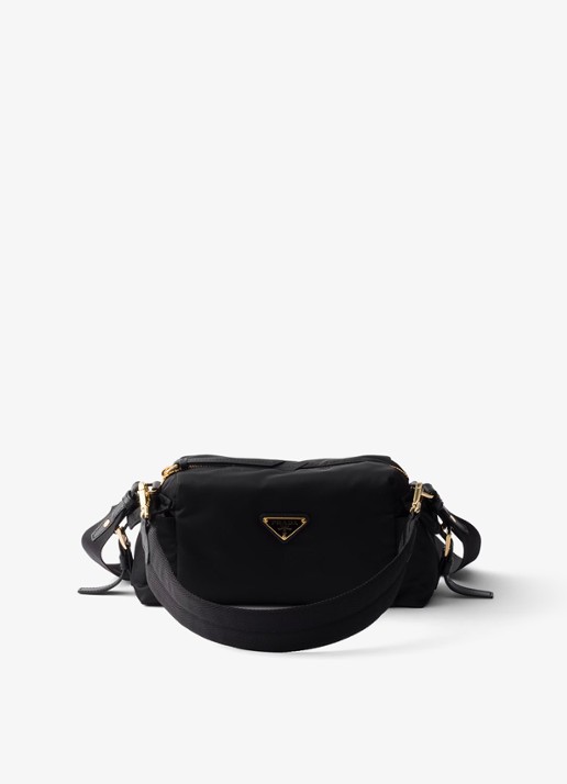 Prada Explore Re-Nylon Small schoudertas met leren details